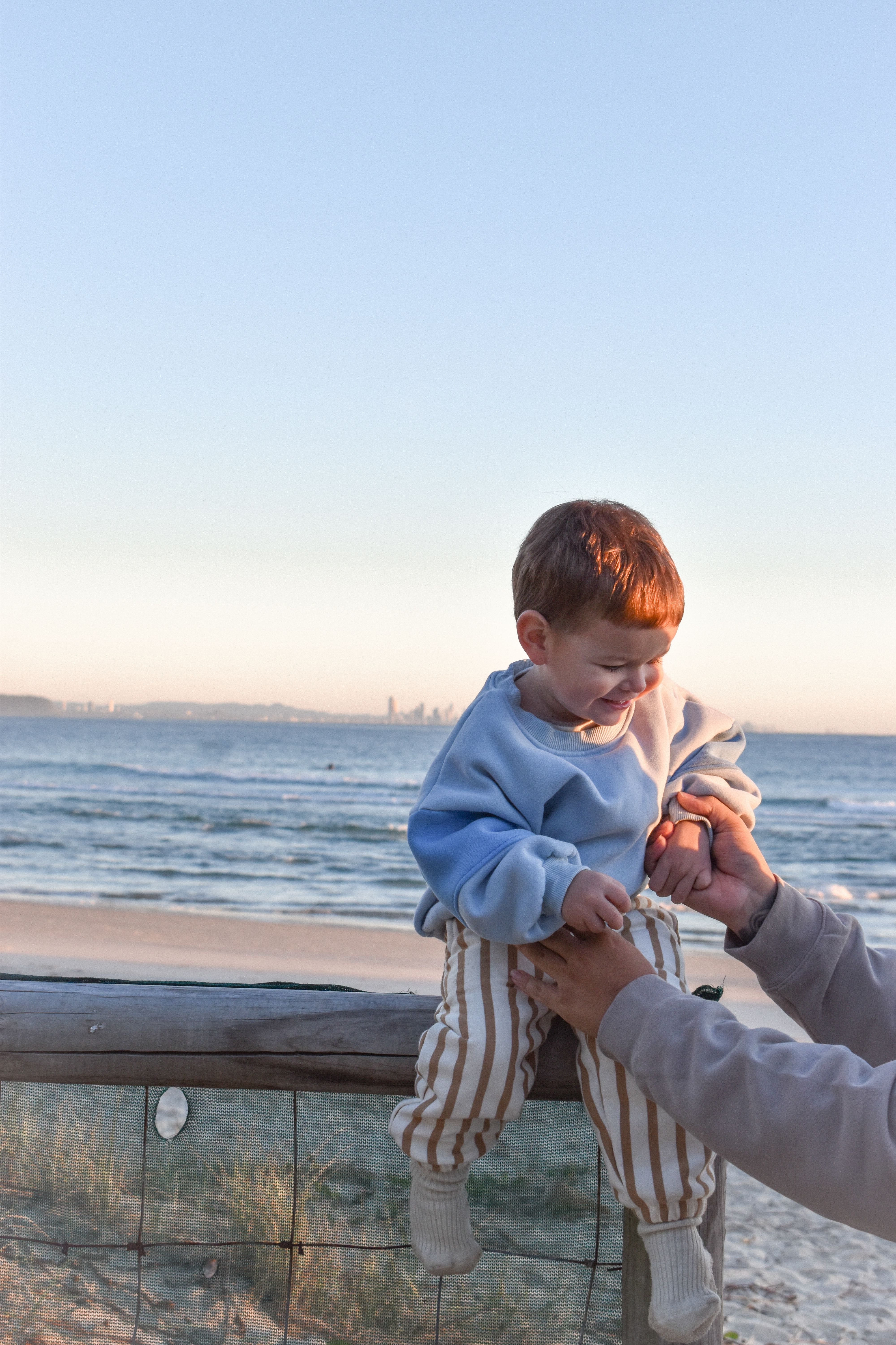 Fleece Pants - Biscuit Stripe