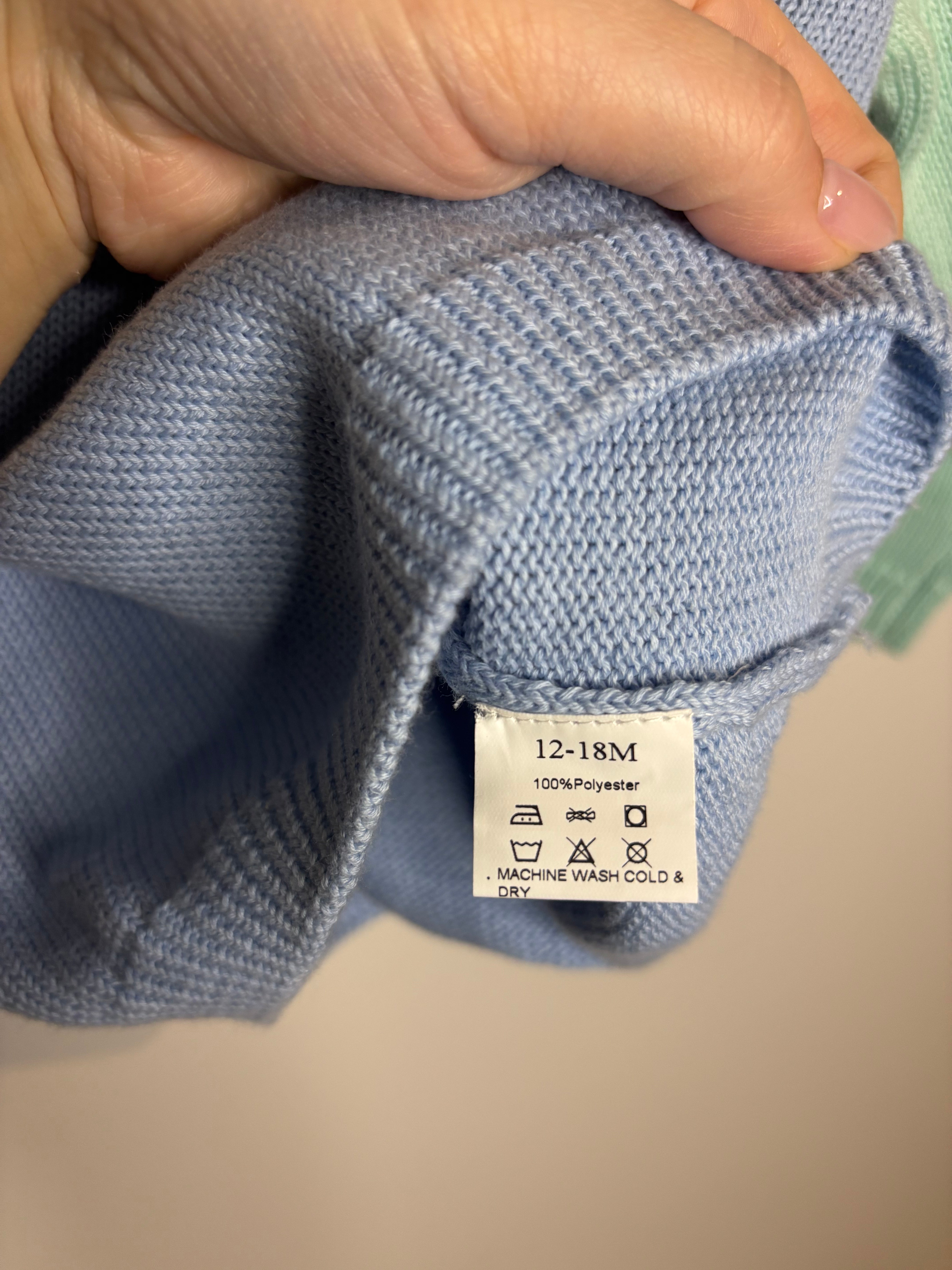 Knit Pullover and Matching Knit Pants Set - Pastel Colourblock