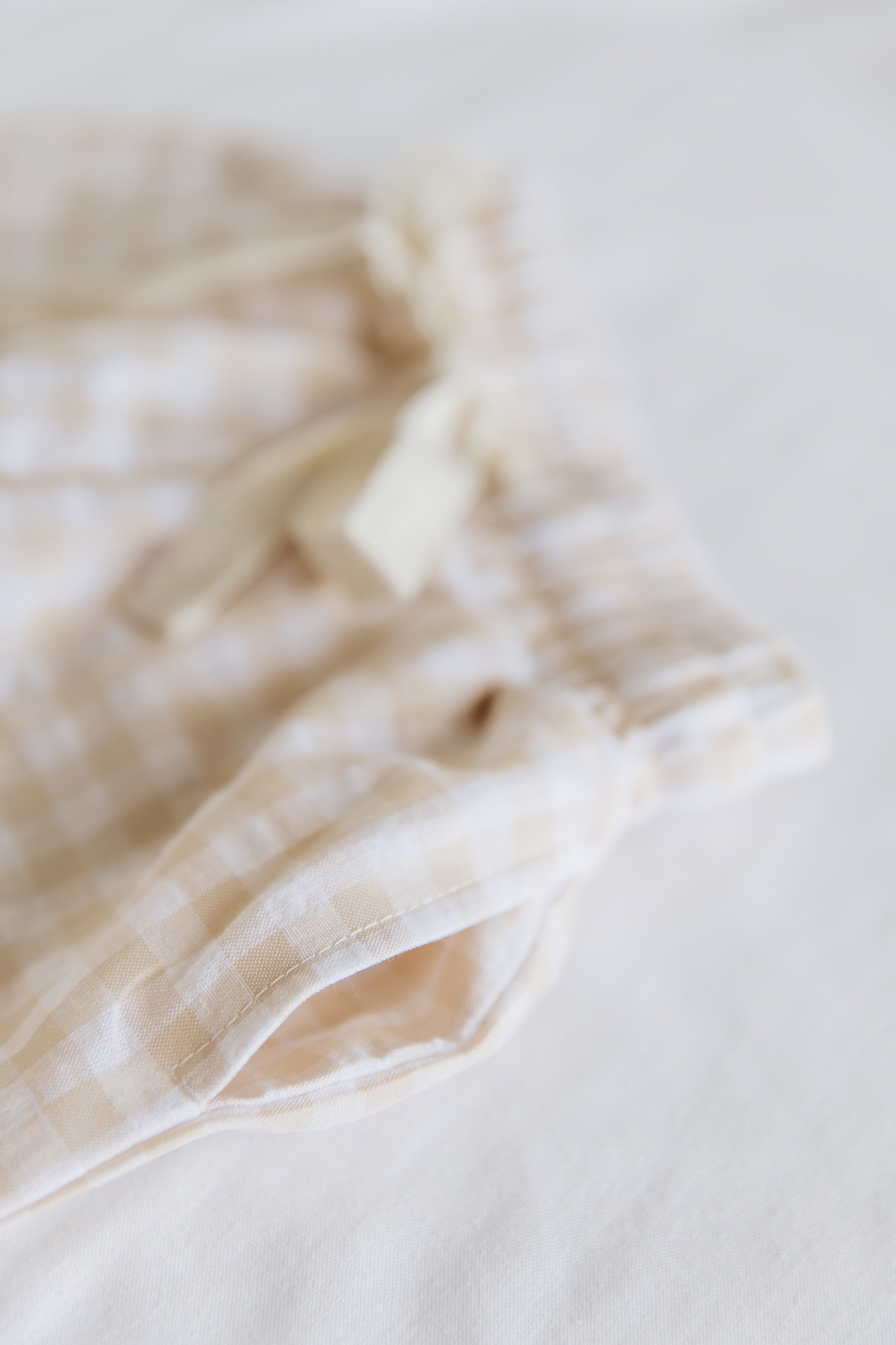 Pants - Oatmeal Gingham