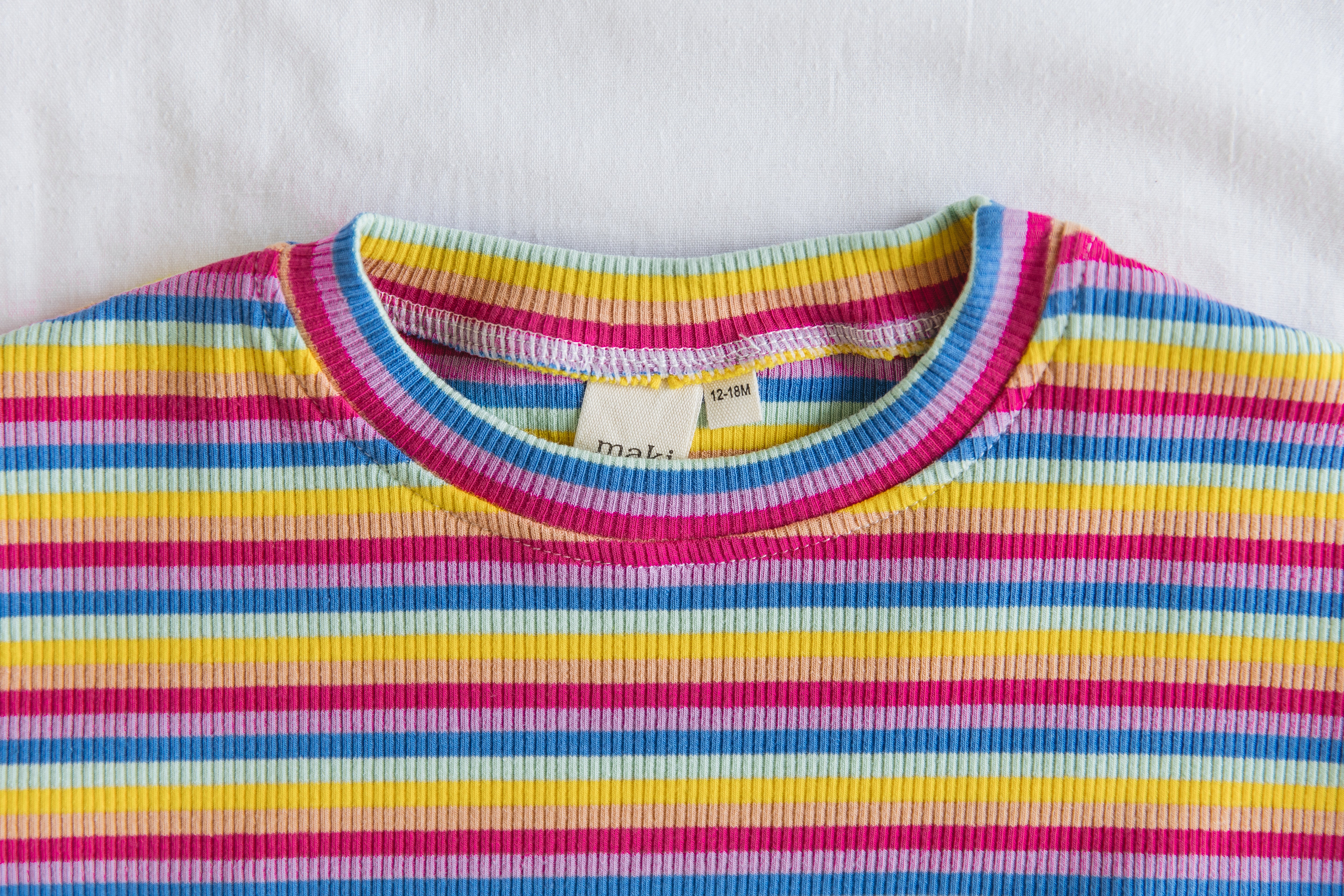 Ribbed Rainbow Long Sleeve