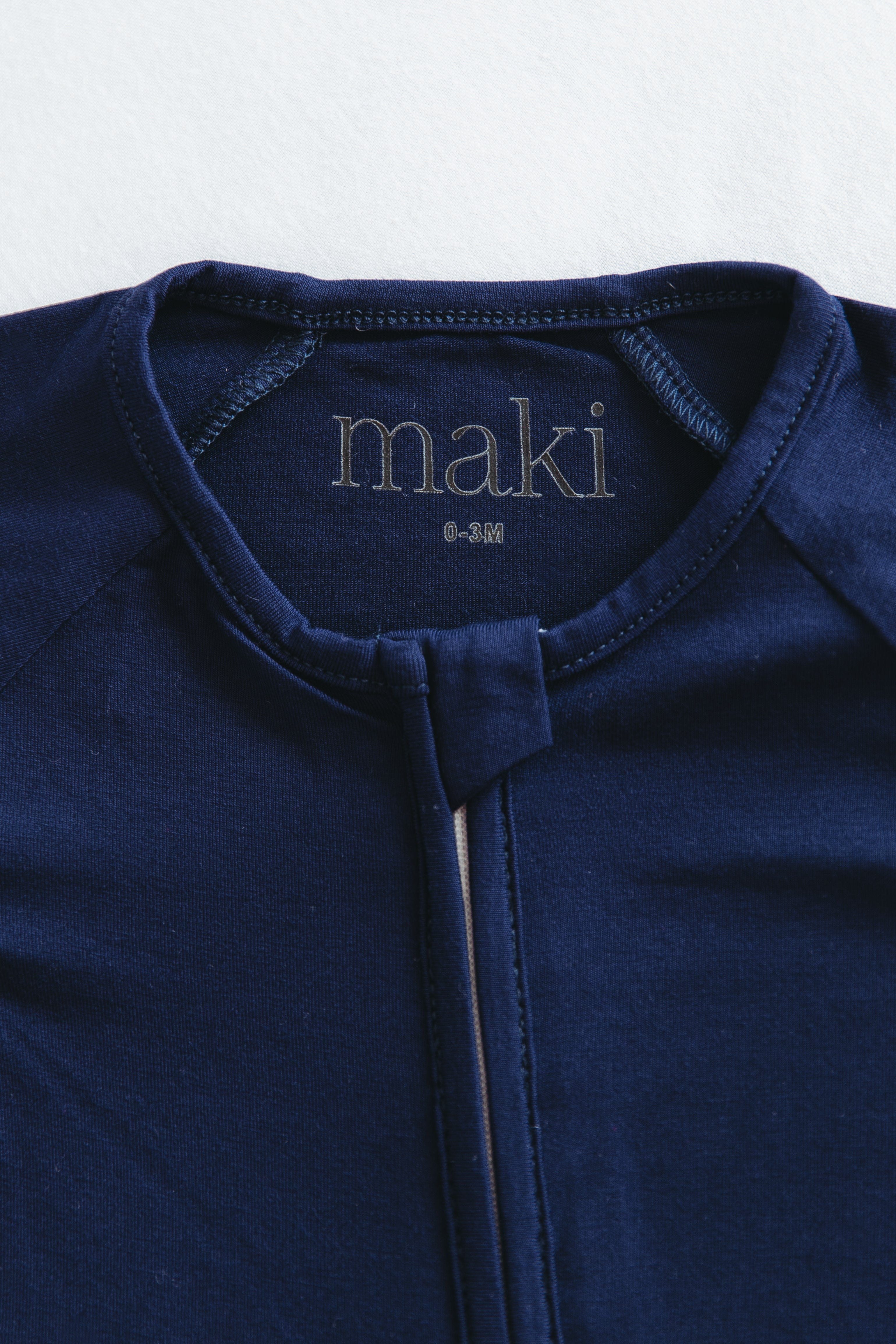 Bamboo Onesie - Navy