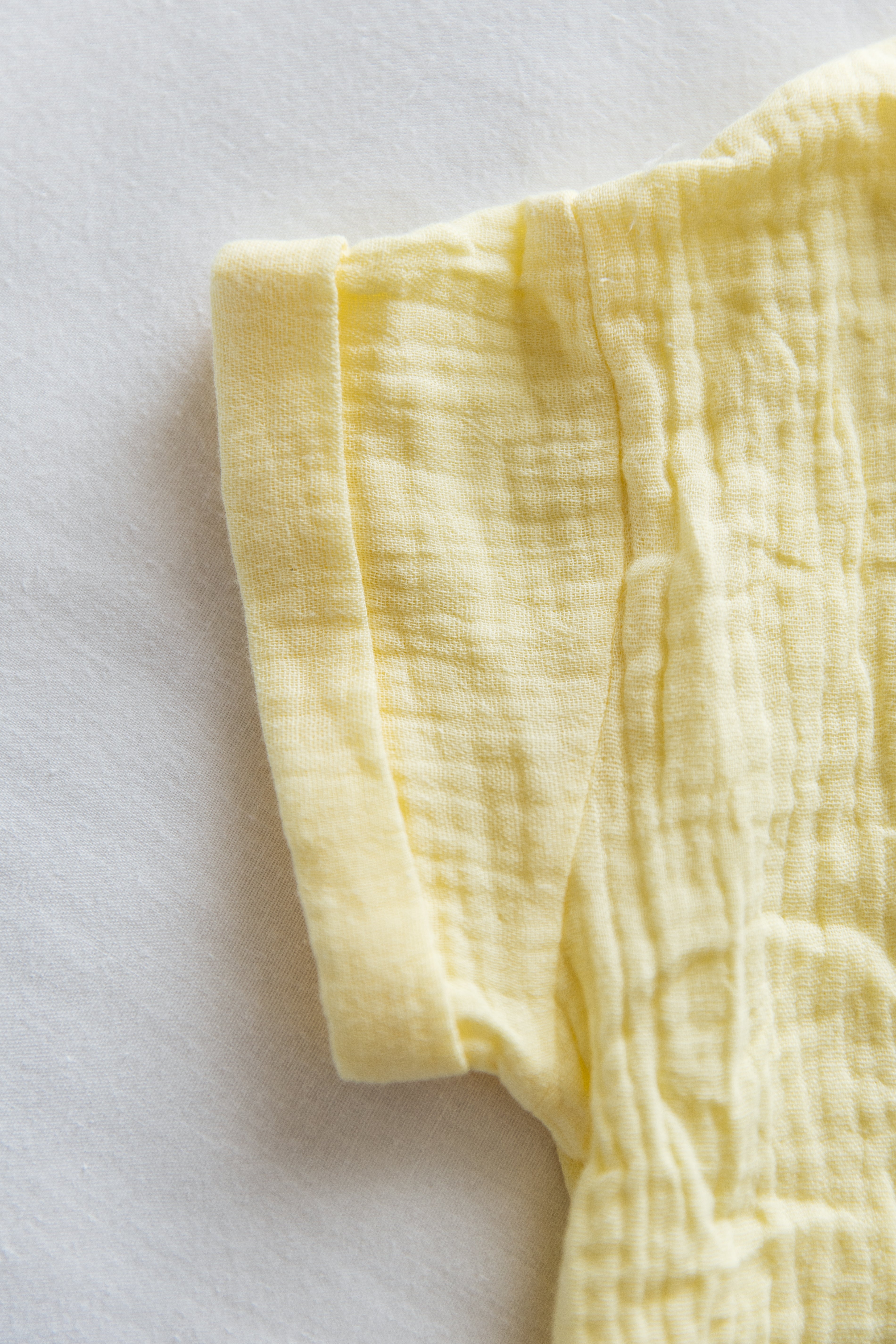 Muslin Romper - Butter Yellow