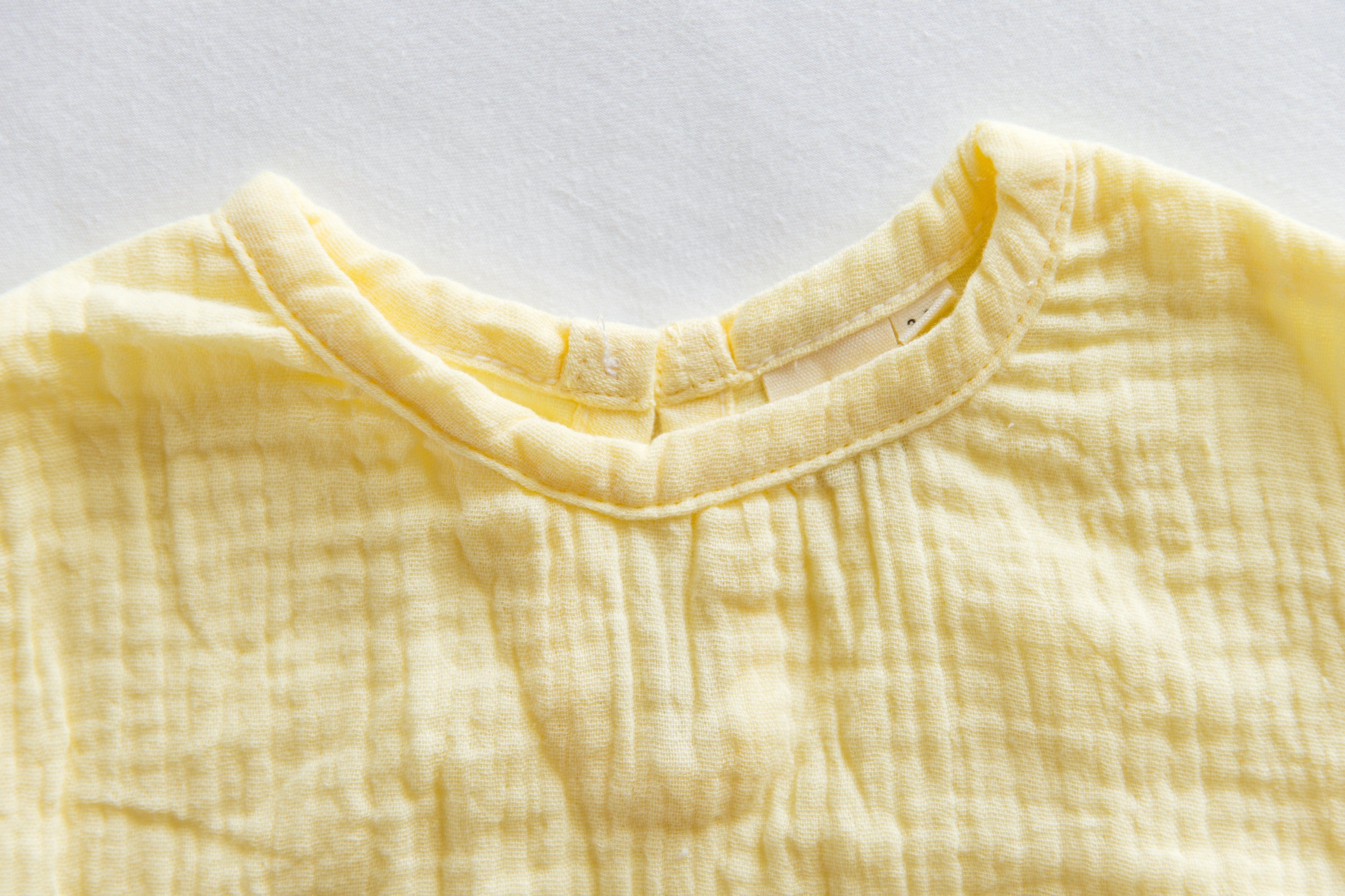 Muslin Romper - Butter Yellow