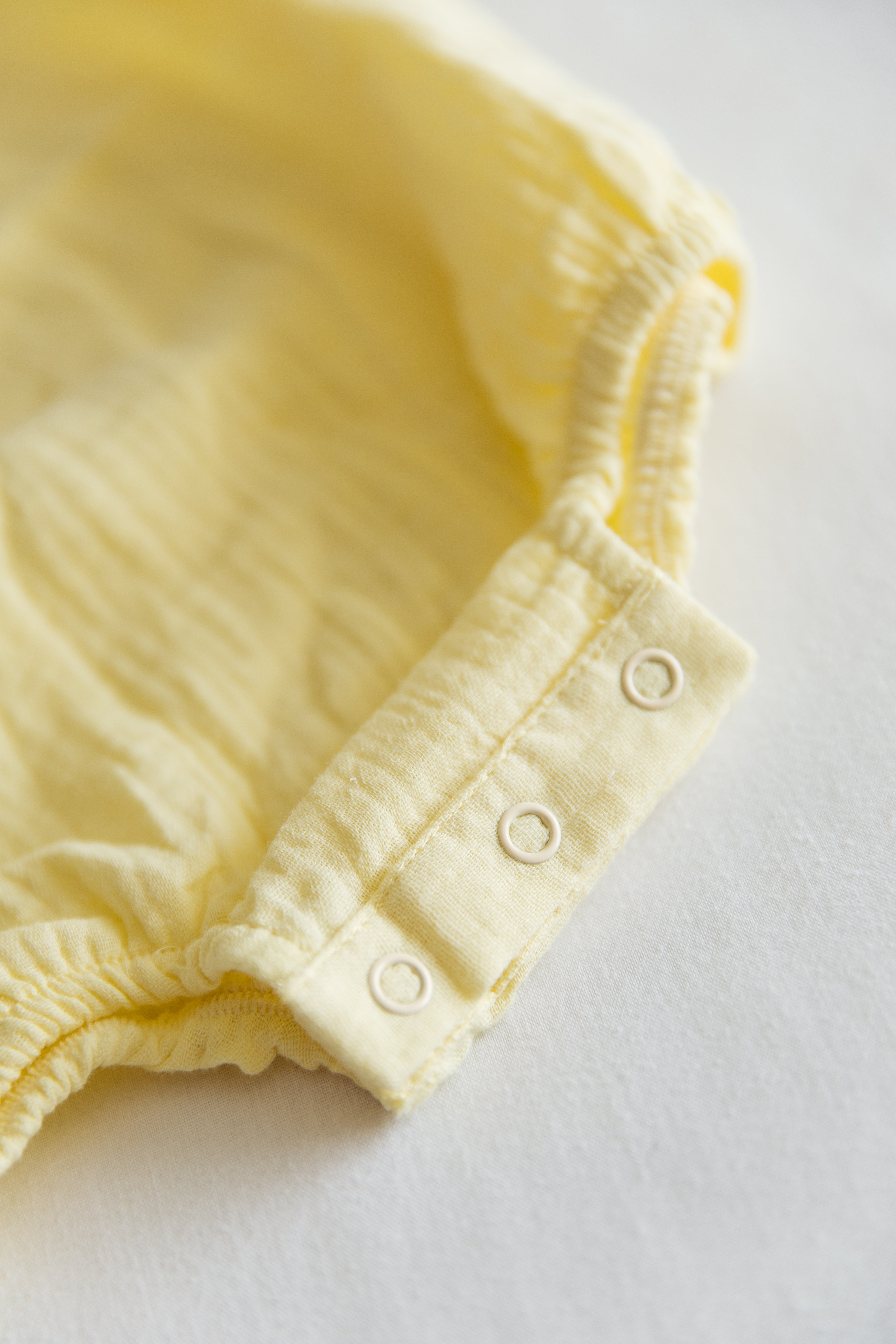 Muslin Romper - Butter Yellow