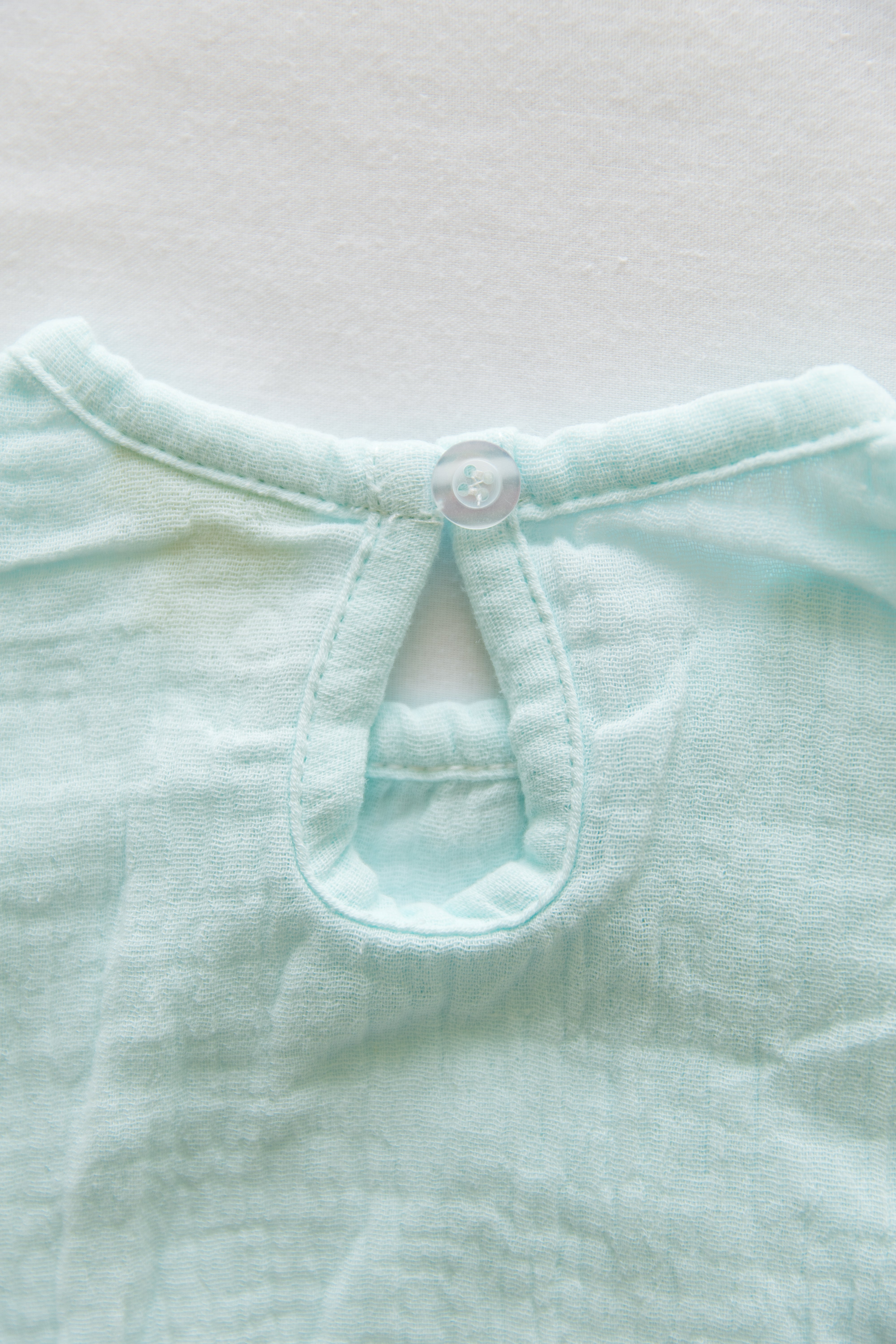 Muslin Romper - Powder Blue