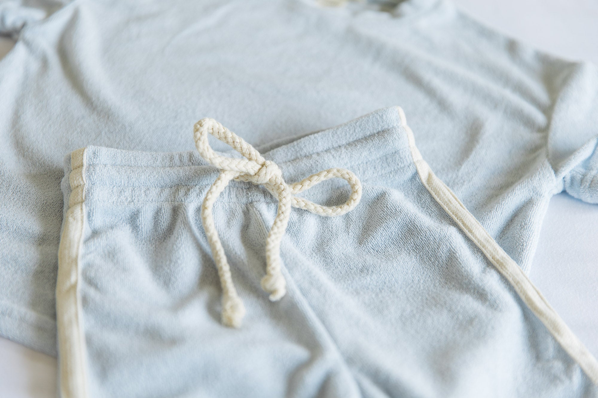 Terry Toweling Pant and Tee Set - Ocean