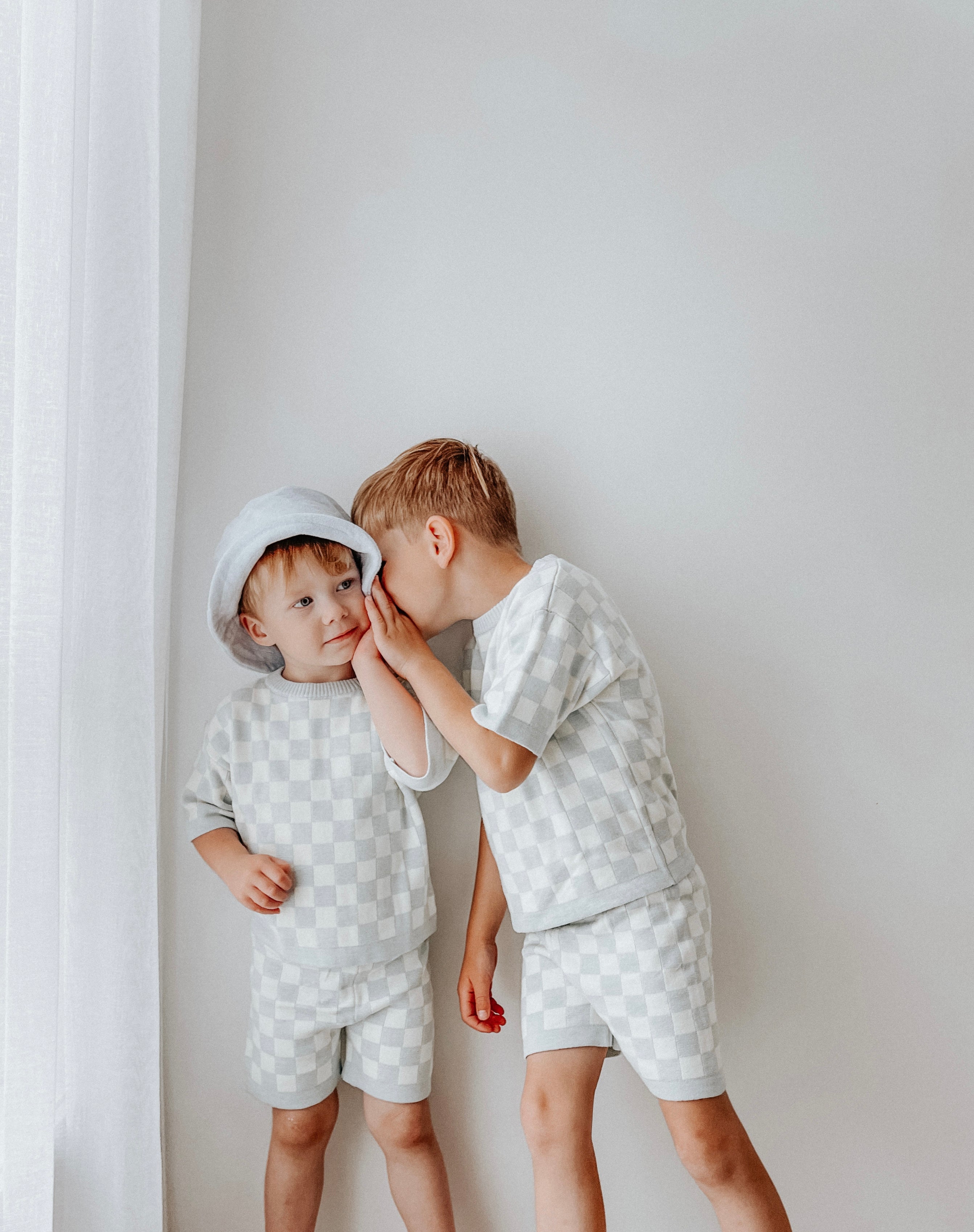 Knit Set - Ocean Checkerboard