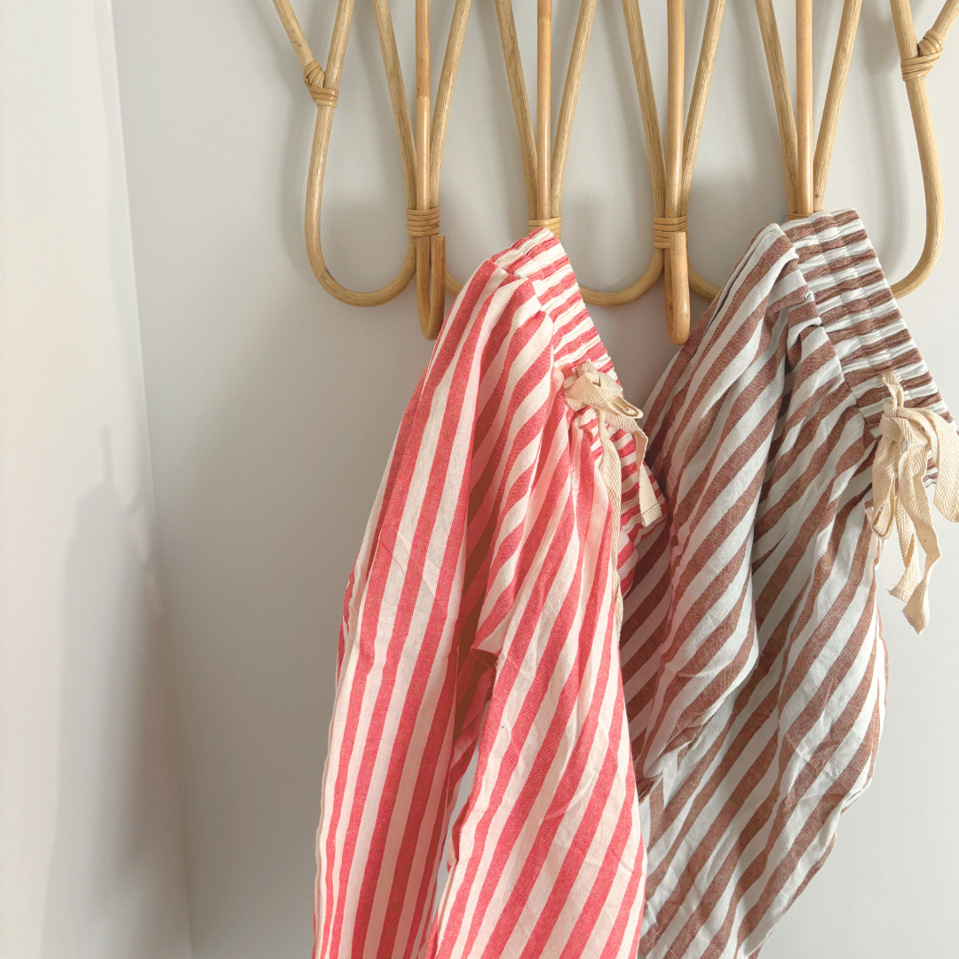 Linen Pant - Red Stripe