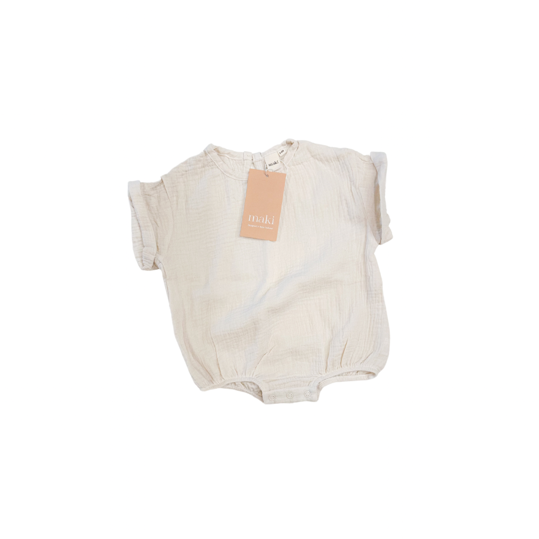 Muslin Romper - Milk $50 down to $25