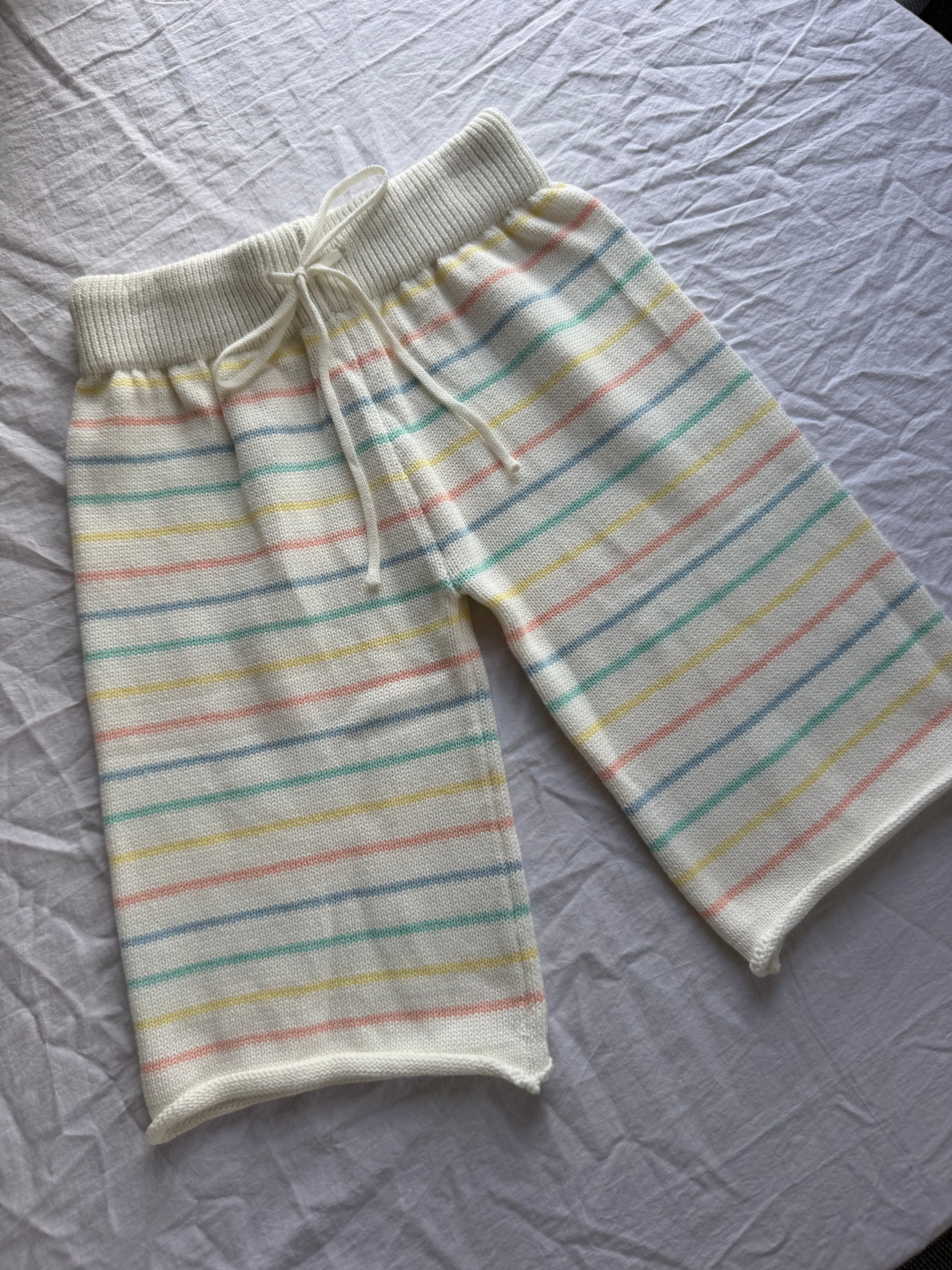Pastel Stripe Knit Set