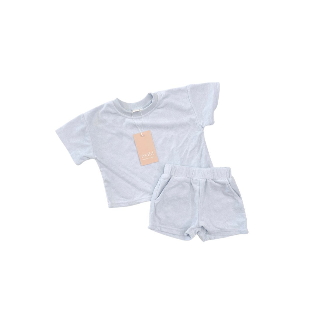 Terry Toweling Shorts - Ocean 4y $40 down to $10