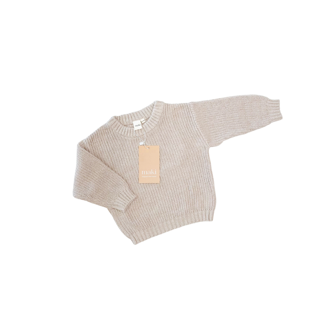 Knit Sweater - Cookie $65 down to 20