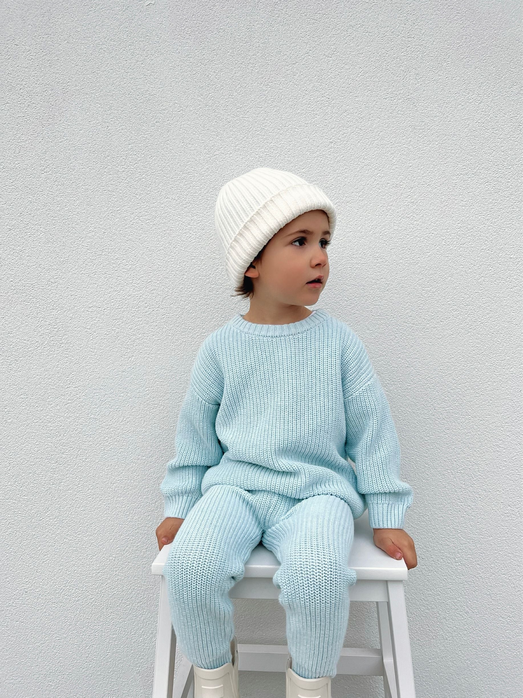 Knit Sweater - Sea Salt Blue $65 down to $26