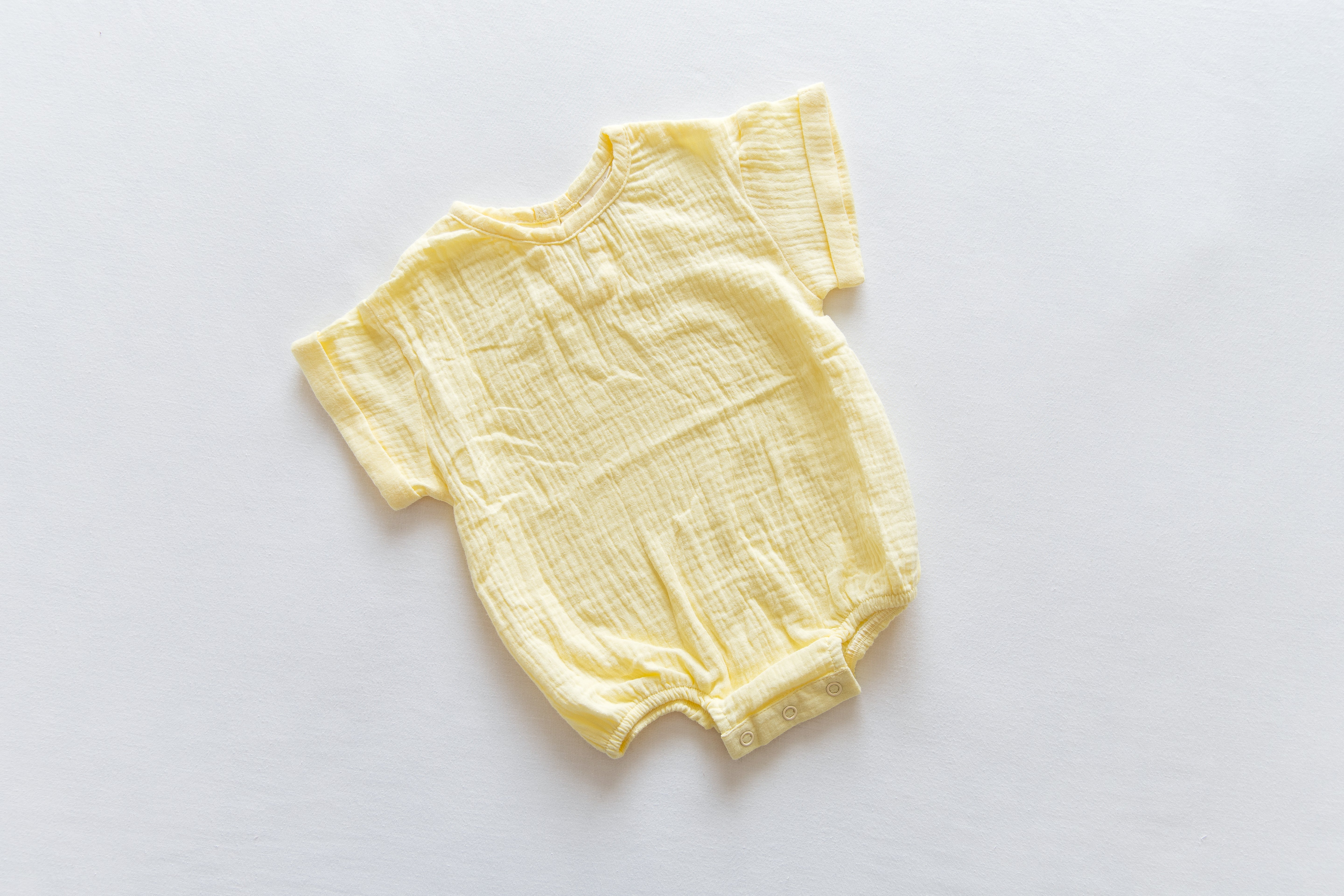 Muslin Romper - Butter Yellow