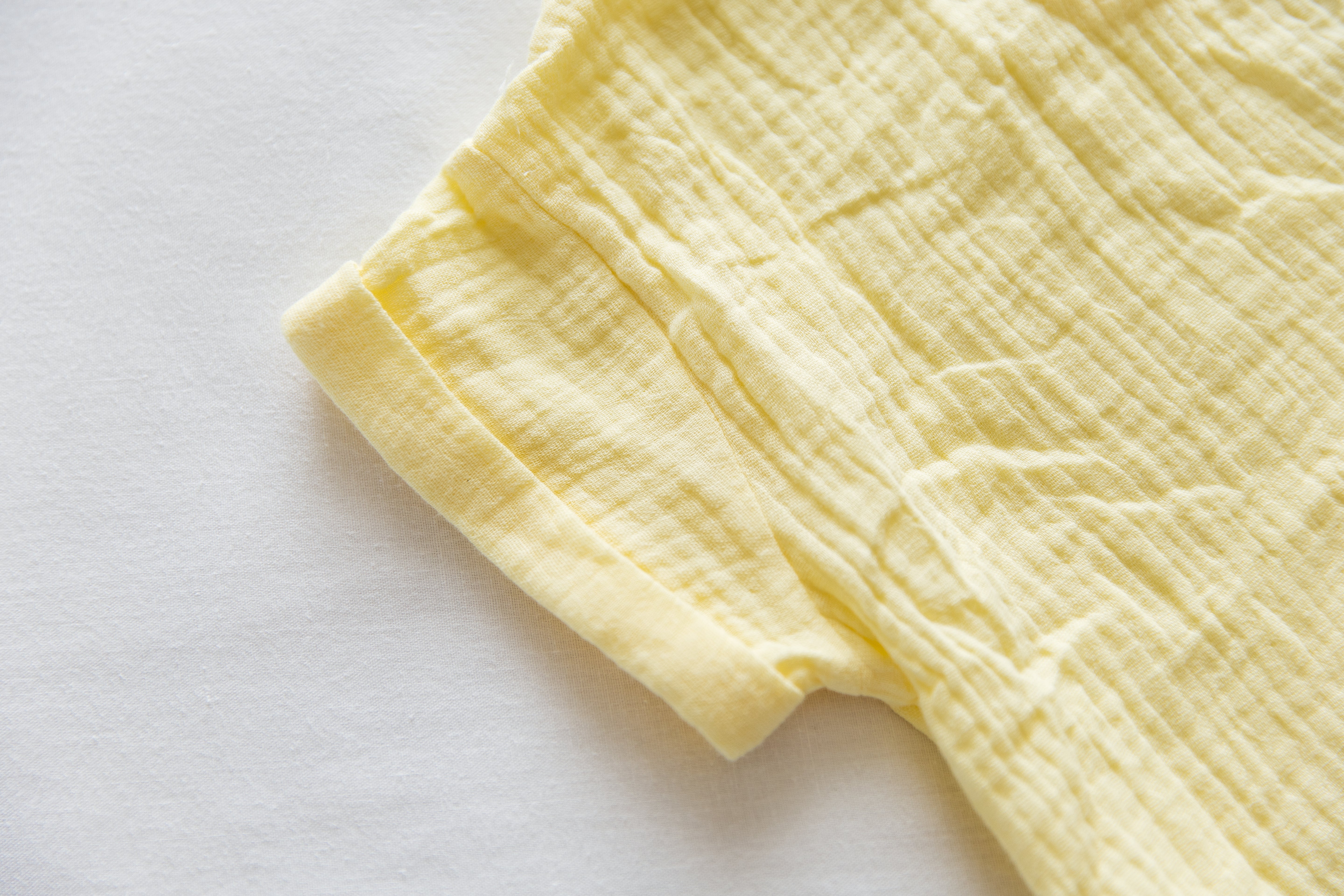 Muslin Romper - Butter Yellow