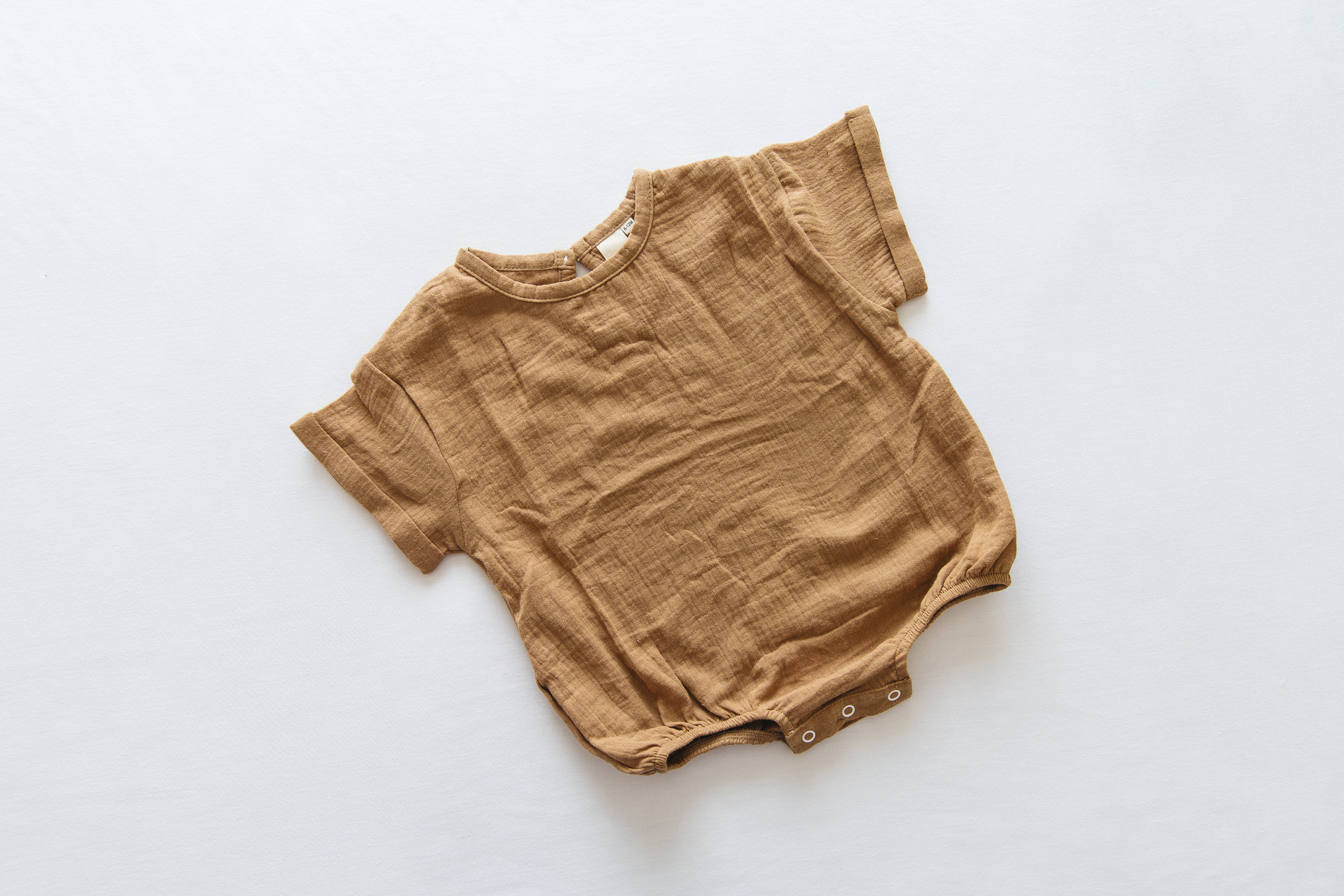 Muslin Romper - Walnut
