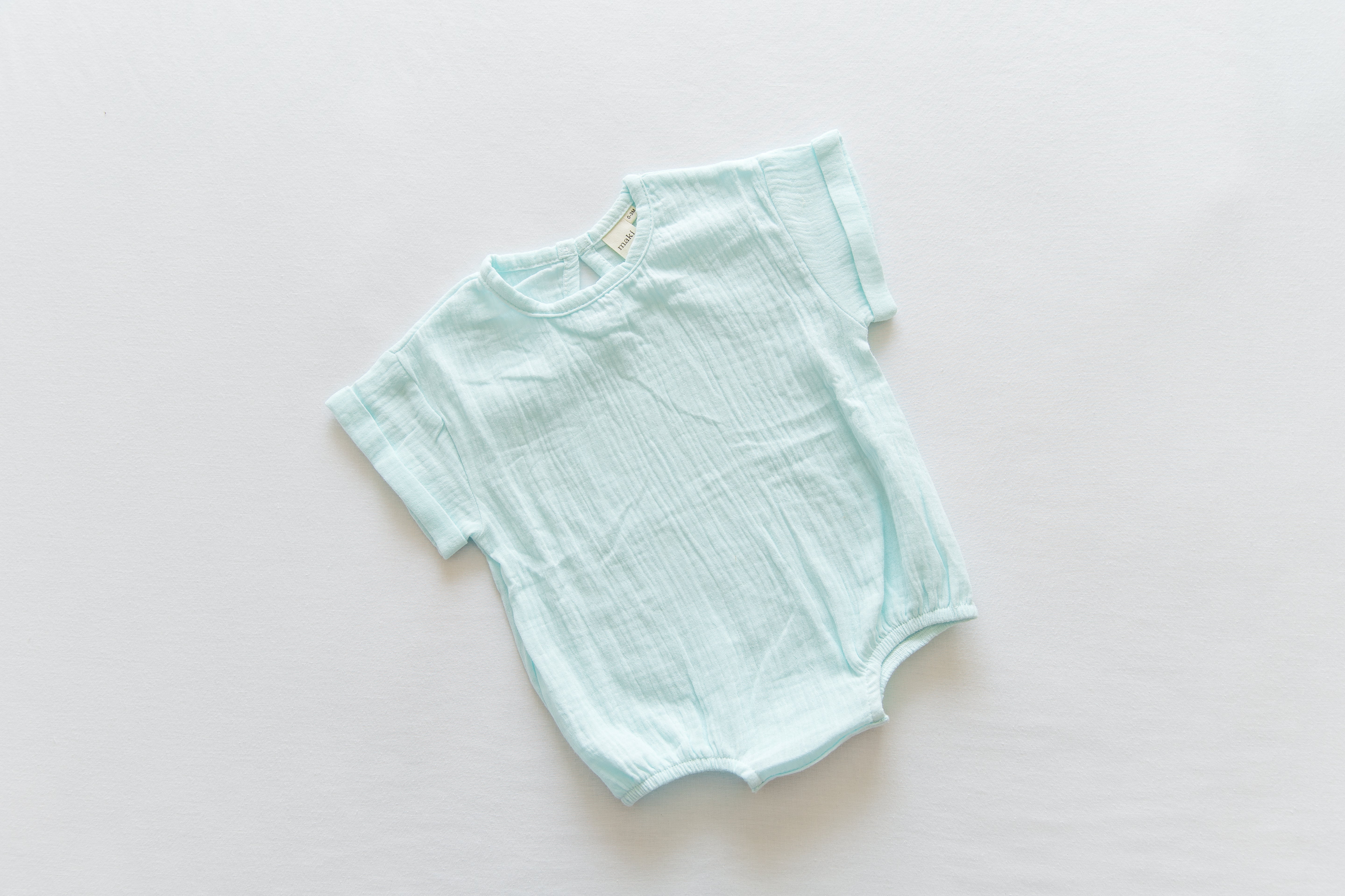 Muslin Romper - Powder Blue