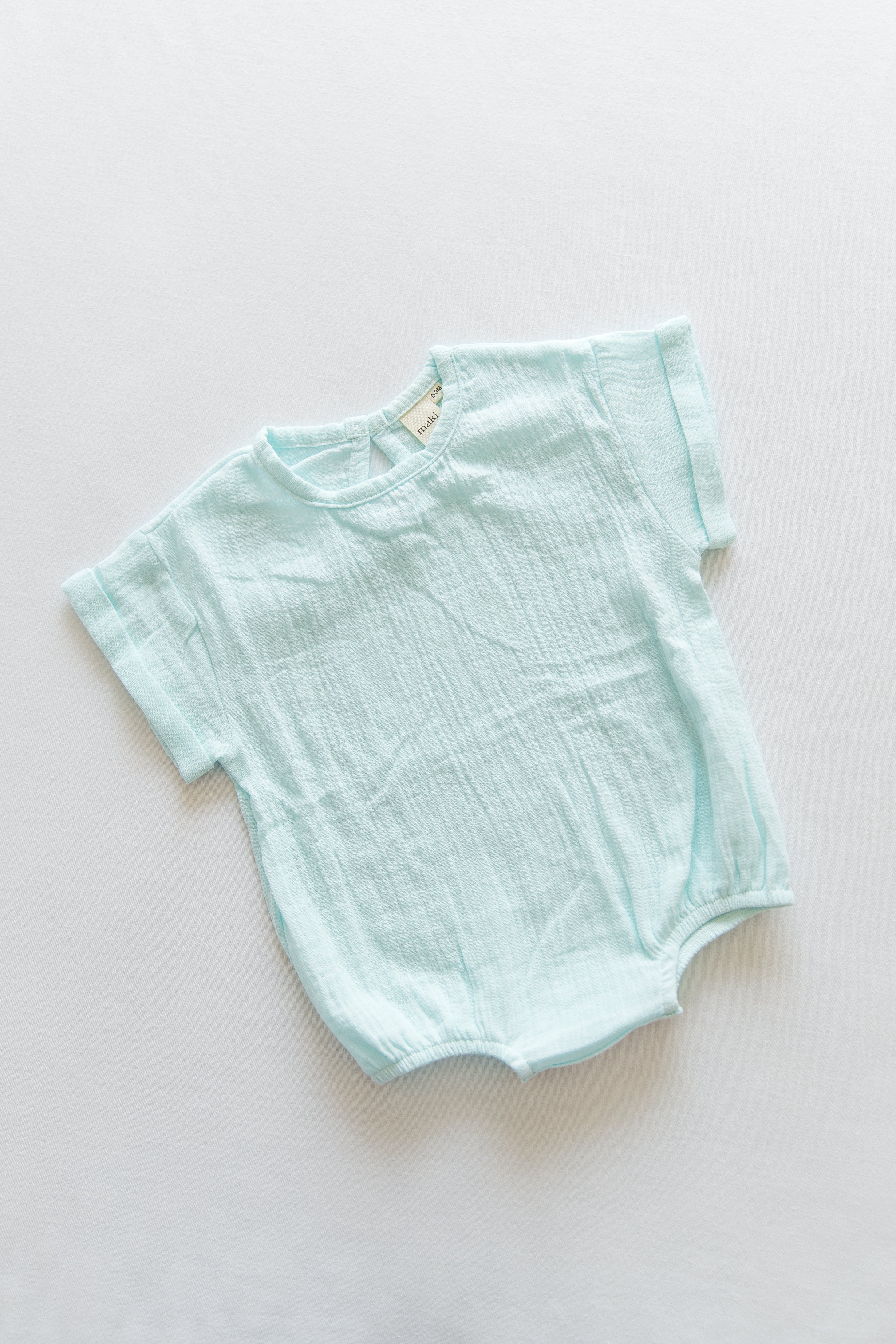 Muslin Romper - Powder Blue