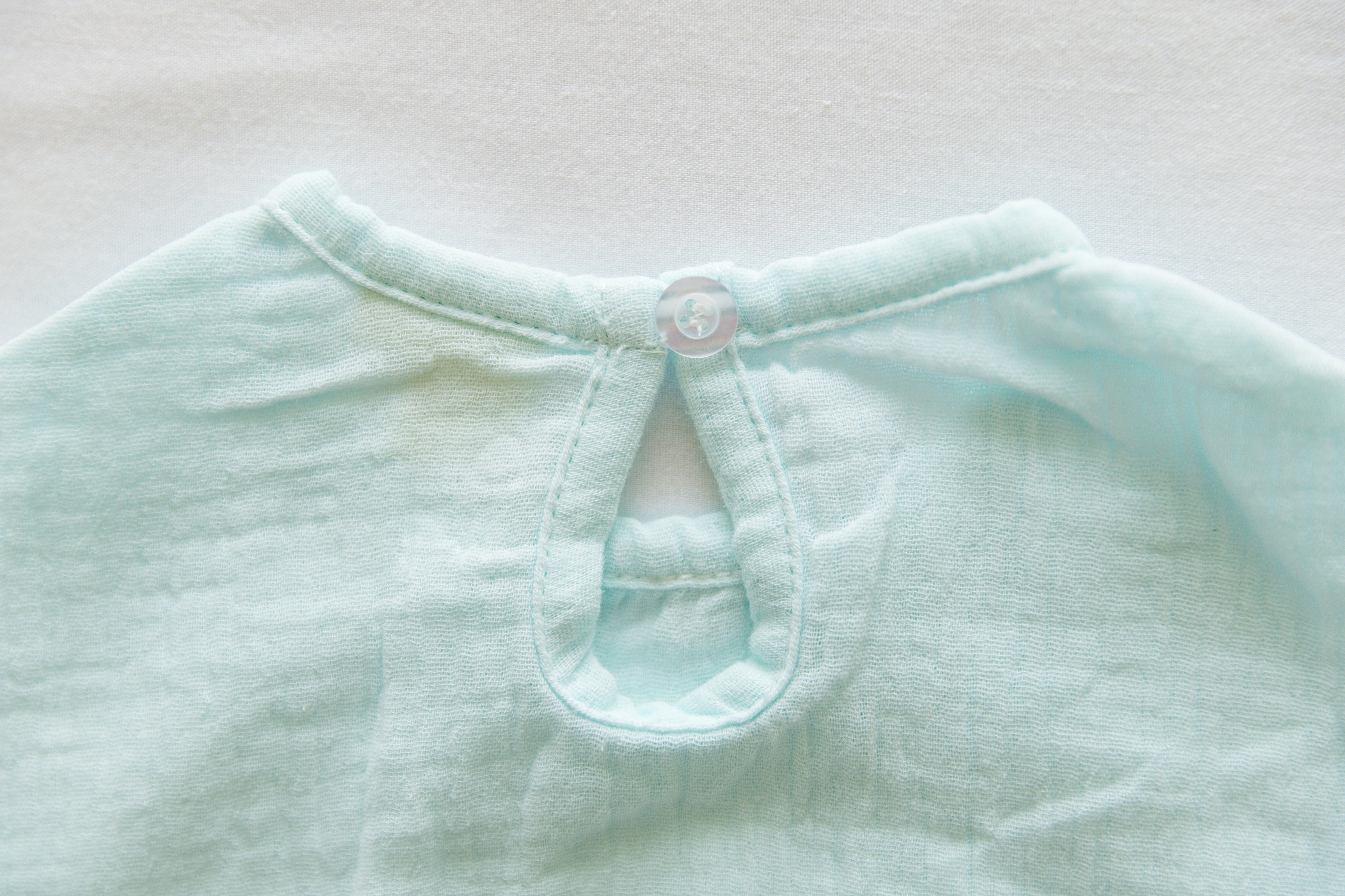 Muslin Romper - Powder Blue