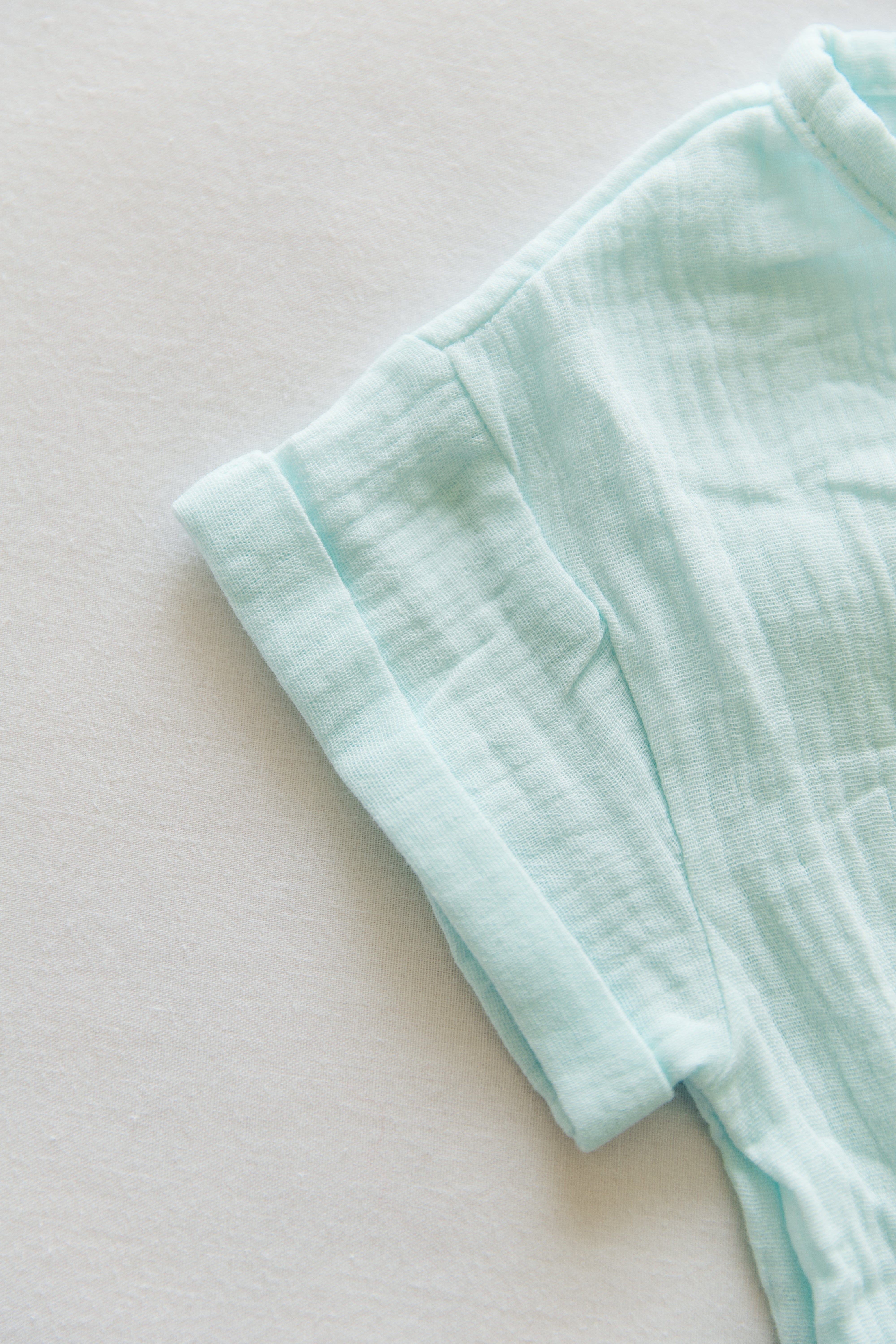 Muslin Romper - Powder Blue