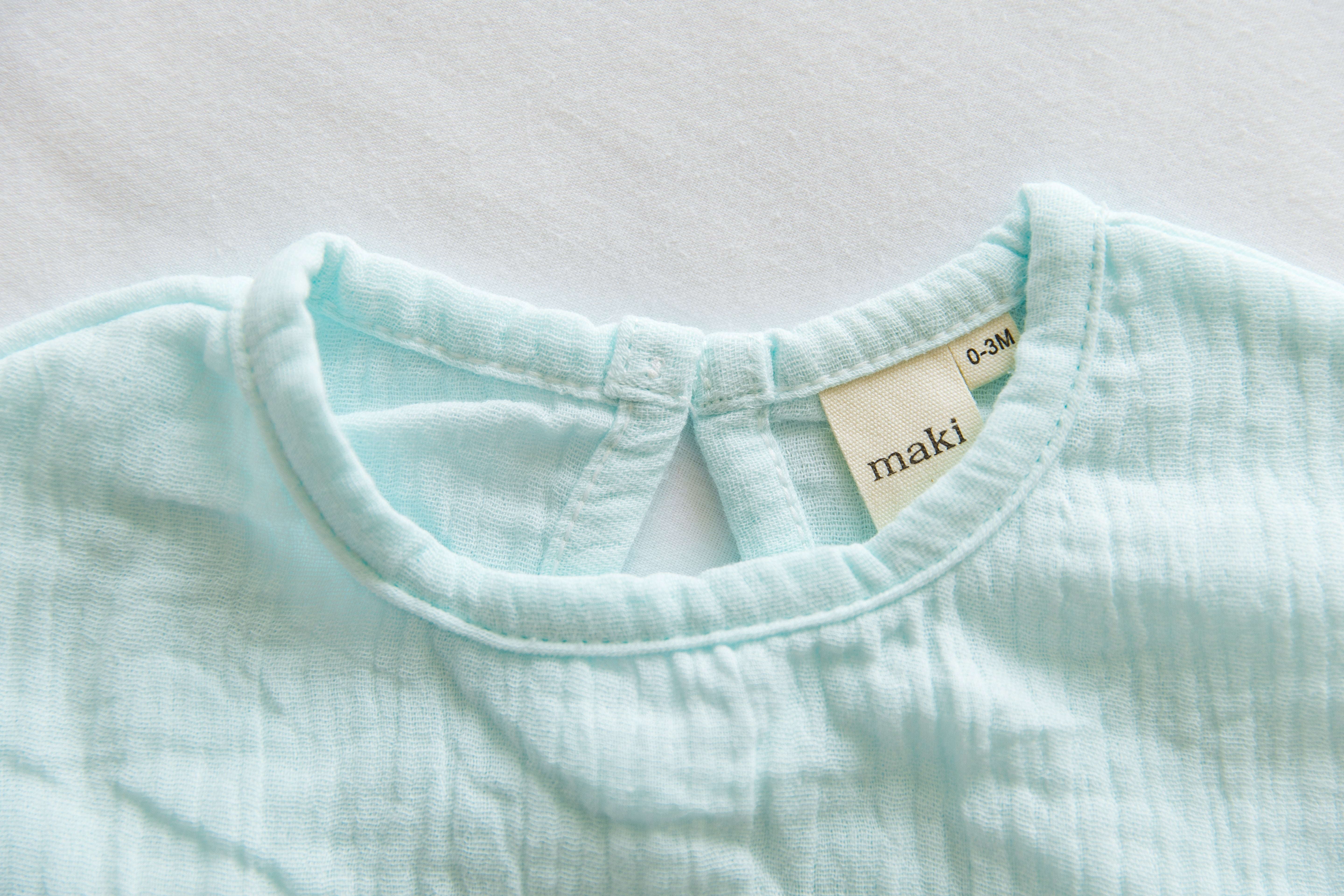 Muslin Romper - Powder Blue