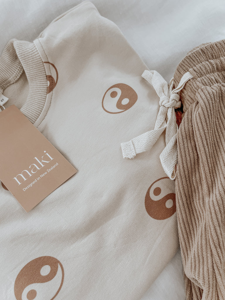Crew Neck Jumper Yin Yang maki
